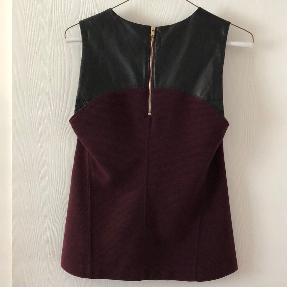 Club Monaco leather top - Picture 2 of 3